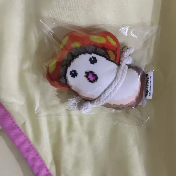 [BUNJANG] MapleStory Orange Mushroom Protection Charm Keychain / 메이플스토리 주황버섯 액막이 키링