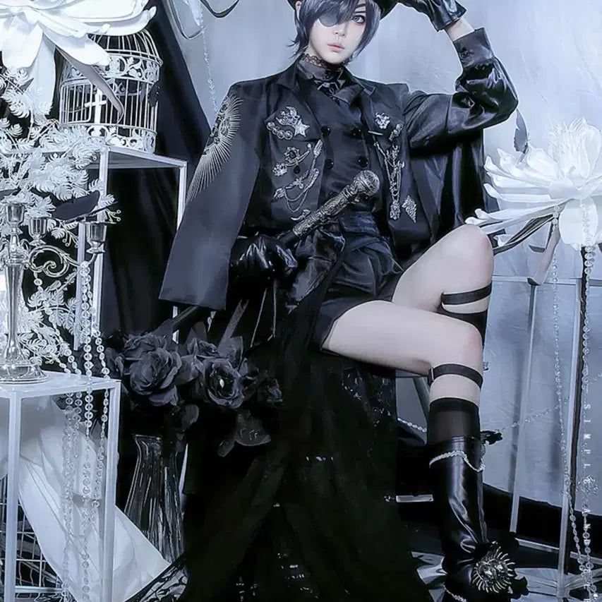 [BUNJANG] Black Butler Ciel Phantomhive 15th Anniversary Cosplay Costume / <우두샵> 흑집사 시엘 팬텀하이브 15주년 코스프레 의상