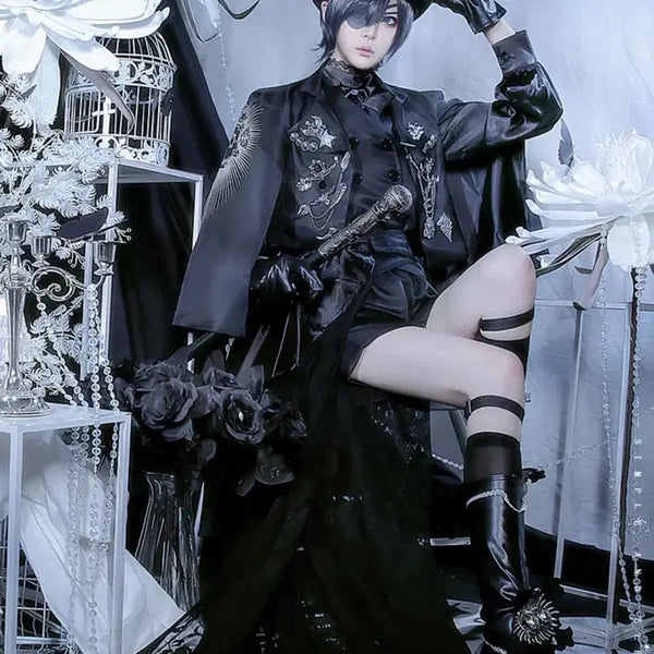 [BUNJANG] Black Butler Ciel Phantomhive 15th Anniversary Cosplay Costume / <우두샵> 흑집사 시엘 팬텀하이브 15주년 코스프레 의상