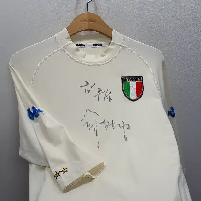 [BUNJANG] Kim Joosung Signed Italian National Team Football Jersey XL / (김주성싸인) 이탈리아 국가대표 유니폼 XL (가로52 세로74 정도)
