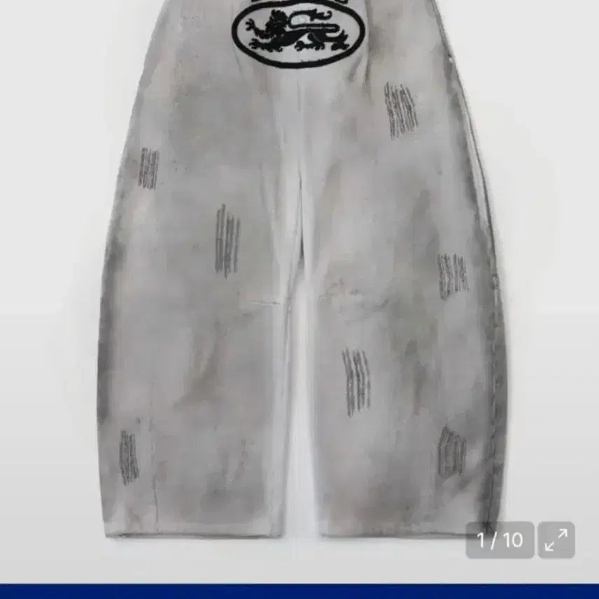 [BUNJANG] BADBLOOD Lion Patch Washed Training Pants / 배드블러드 라이온 패치 워시드 팬츠 바지 트레이닝 s