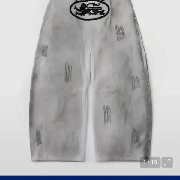 [BUNJANG] BADBLOOD Lion Patch Washed Training Pants / 배드블러드 라이온 패치 워시드 팬츠 바지 트레이닝 s