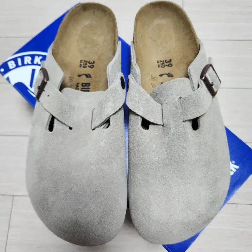 [BUNJANG] Birkenstock Boston Suede Taupe Size 39 (250) / 버켄스탁 보스턴 스웨이드 타우페 39(250) 팔아요.