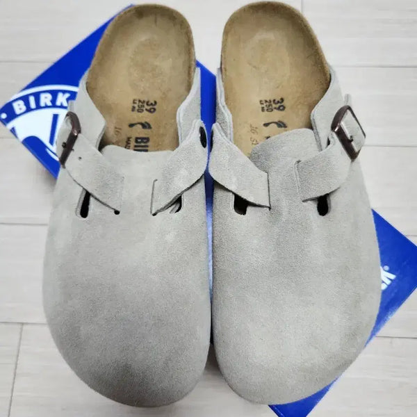 [BUNJANG] Birkenstock Boston Suede Taupe Size 39 (250) / 버켄스탁 보스턴 스웨이드 타우페 39(250) 팔아요.