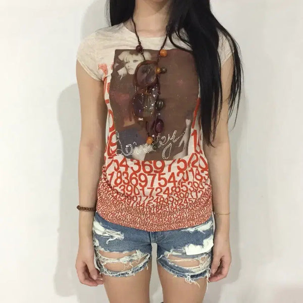 [BUNJANG] Rady Garu Punk Destroyed Denim Hotpants / Rady 라디 갸루 펑크 디스트로이드 데님 핫팬츠