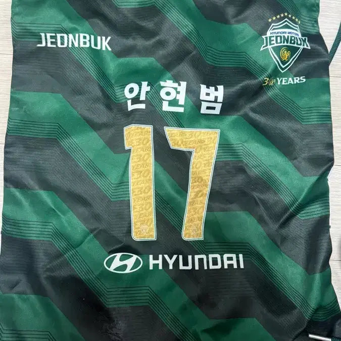 [BUNJANG] Jeonbuk Hyundai Motors Ahn Hyun-beom #17 Gym Bag / 전북 현대 모터스 안현범 17번 짐색