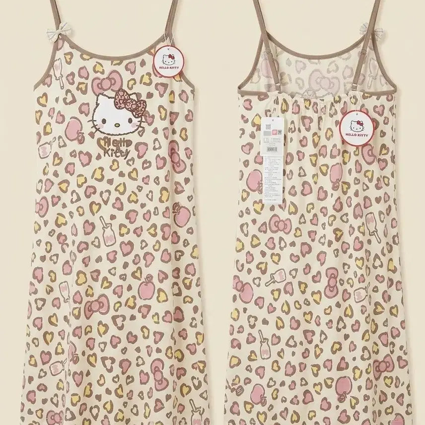 [BUNJANG] Hello Kitty Leopard Pattern Pajamas / (새상품)헬로키티 잠옷