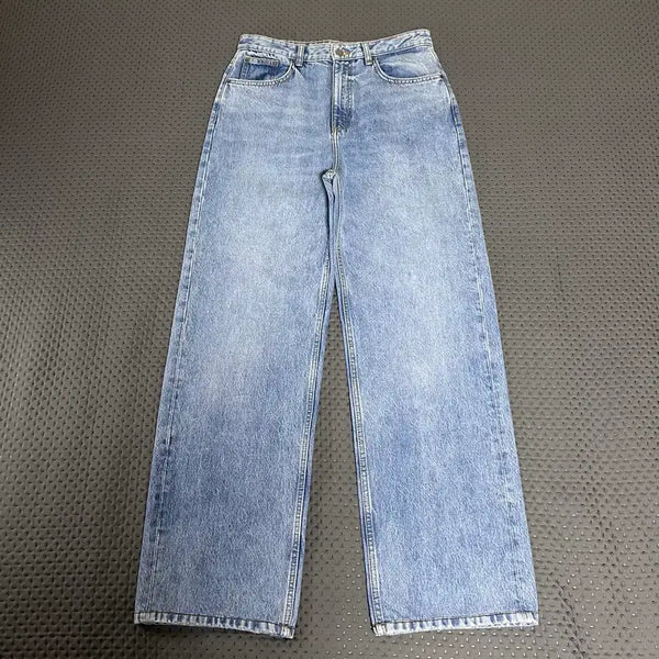 [BUNJANG] Zara Wide Leg Denim Pants Size 32 / 자라 와이드 데님팬츠 32