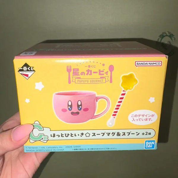 [BUNJANG] Kirby Ichiban Kuji C Prize Ceramic Mug & Spoon Set (Sealed) / 미개봉ㅣ별의커비 이치방쿠지 C상 식기 머그컵 + 스푼