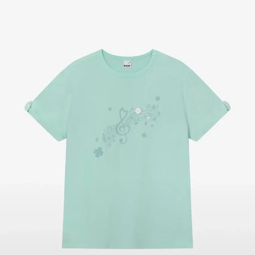 [BUNJANG] Bauff Melody Oversized Short-Sleeve T-Shirt Mint / 바우프 멜로디 오버 반팔 티셔츠 민트