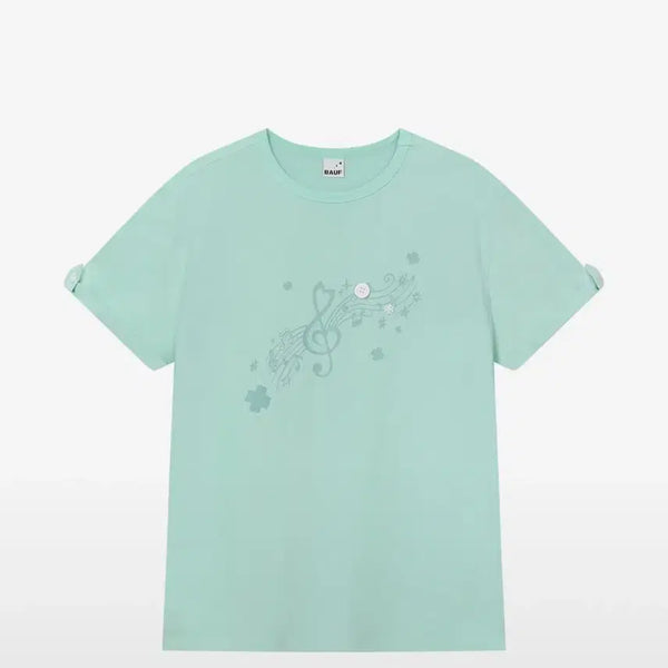 [BUNJANG] Bauff Melody Oversized Short-Sleeve T-Shirt Mint / 바우프 멜로디 오버 반팔 티셔츠 민트