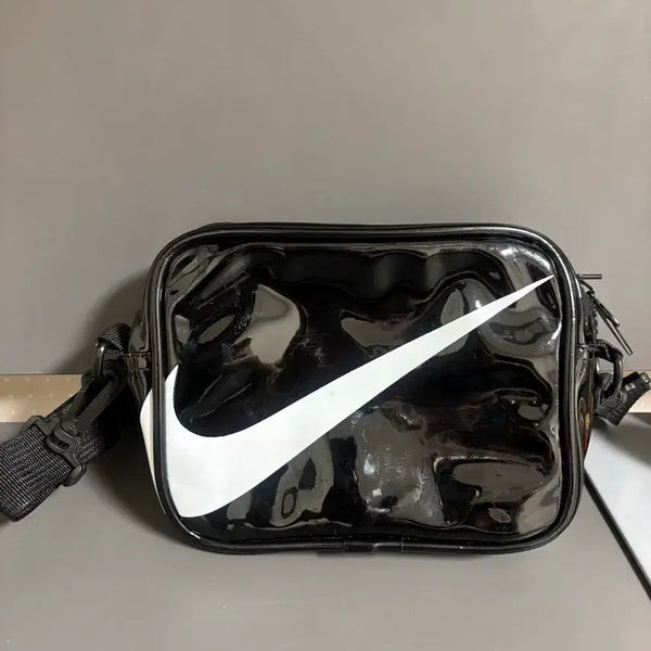 [BUNJANG] Nike Swoosh Enamel Crossbody Bag / 나이키 로고 스우시 크로스백 바디백 실링백