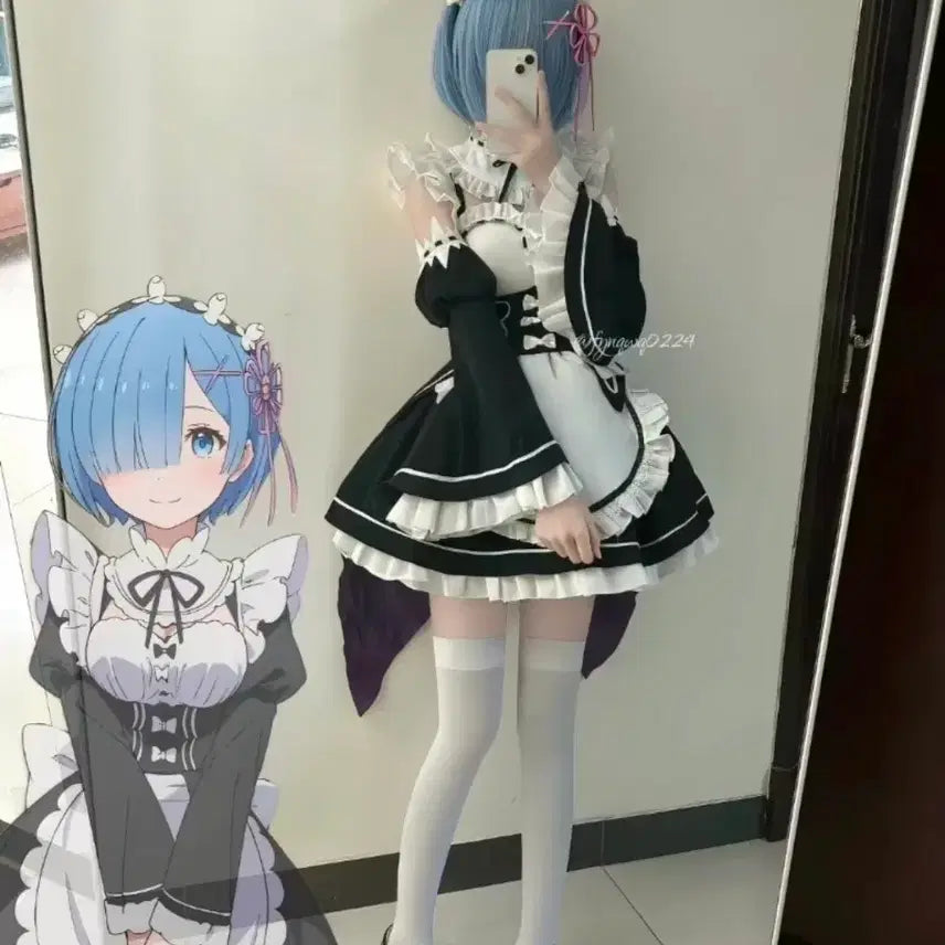 [BUNJANG] Rem Cosplay Costume / 리제로 렘 코스프레 의상 [급처]