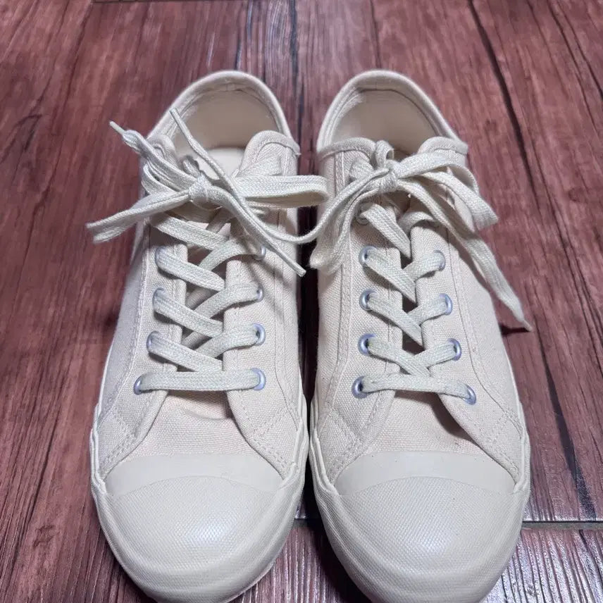 [BUNJANG] Basto Ivory Canvas Shoes Size 270 / 바스토 아이보리 캔버스화 270