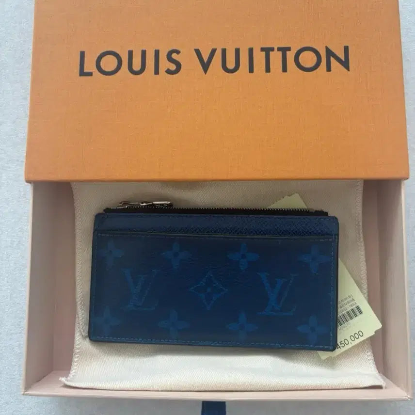 [BUNJANG] Louis Vuitton Monogram Blue Card Holder Full Box / 루이비통 카드지갑 모노그램 블루 풀박스