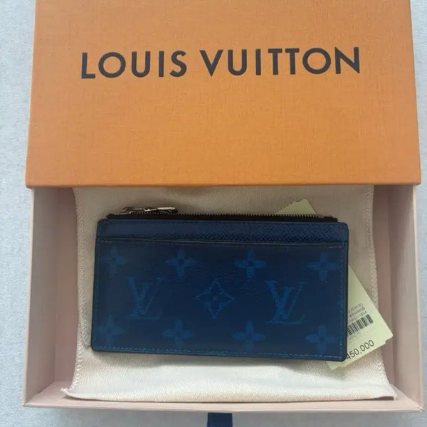 [BUNJANG] Louis Vuitton Monogram Blue Card Holder Full Box / 루이비통 카드지갑 모노그램 블루 풀박스