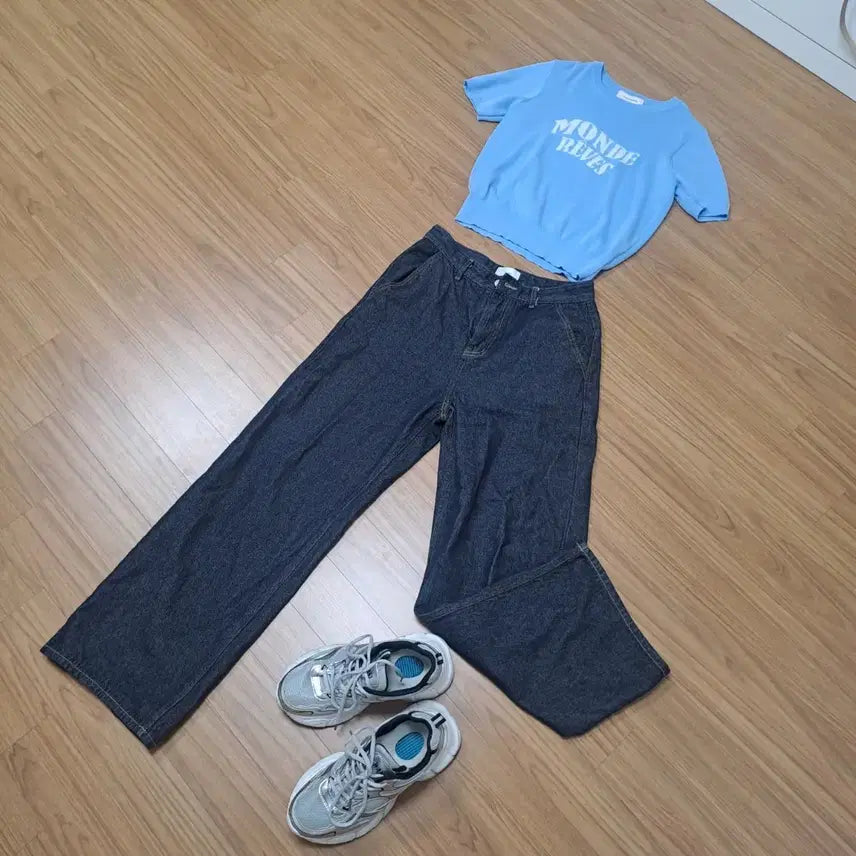 [BUNJANG] Saint Wide Denim Pants / 세인트 와이드 데님 팬츠