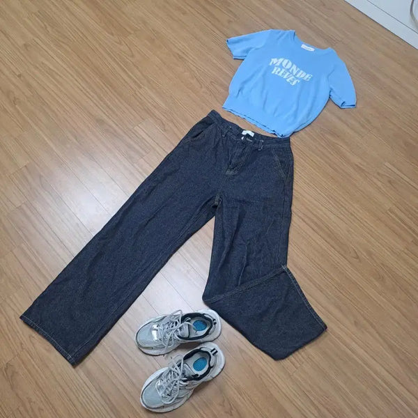 [BUNJANG] Saint Wide Denim Pants / 세인트 와이드 데님 팬츠