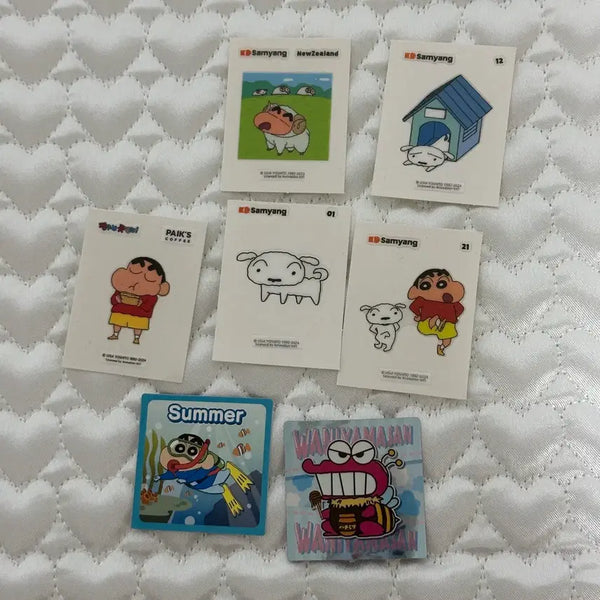 [BUNJANG] Crayon Shin-chan Stickers Bundle Set / (일괄) 짱구 띠부씰