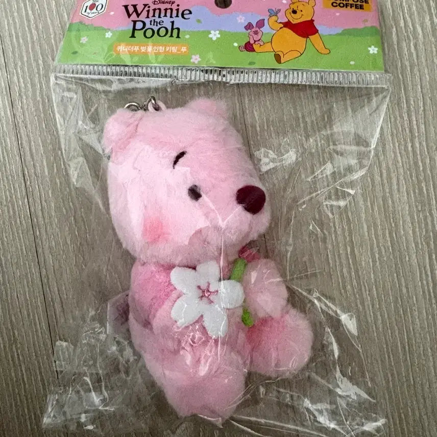 [BUNJANG] Disney Winnie the Pooh Plush Keychain Pink / 디즈니 곰돌이 푸 인형 키링 핑크