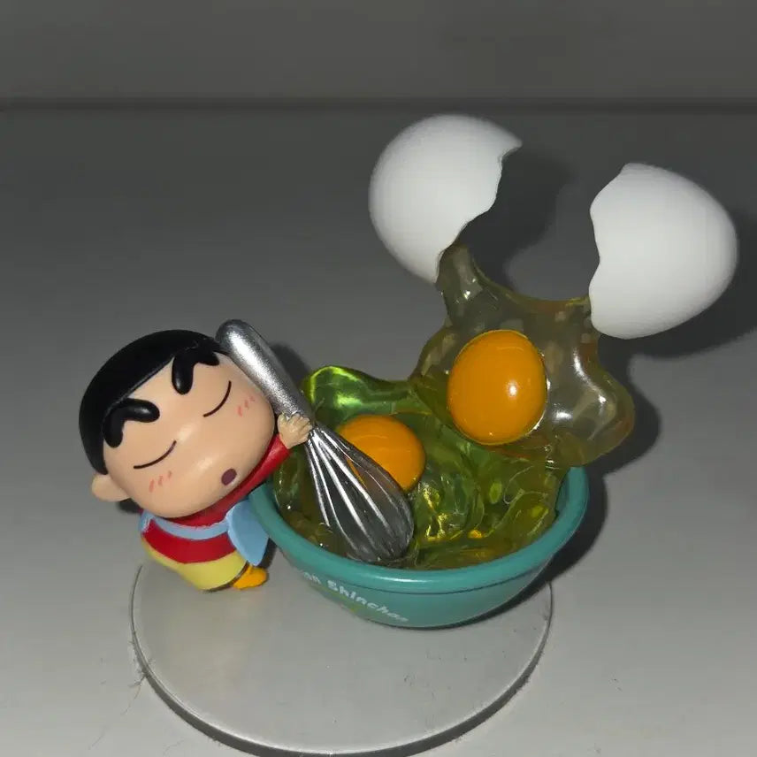 [BUNJANG] Crayon Shin-chan Cooking Rement Figure (Shin-chan Flipping Eggs) / 짱구 요리 리멘트 랜덤 피규어(달걀 푸는 짱구)
