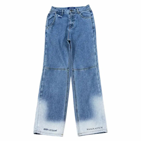 [BUNJANG] Maison Kitsuné x ADER Error Fog Denim Pants Blue A2 / 메종 키츠네 x 아더에러 포그 데님 바지 블루 A2
