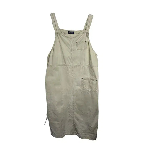 [BUNJANG] Beige Workwear Dress Natural Look / 베이지 워크웨어 원피스 아메카지 내추럴룩 [L]