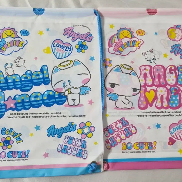 [BUNJANG] Wawa 109 Aineko Translucent Vinyl Waterproof Pouch Bag / 고전문구 와와 109 아이네꼬 반투명 비닐  방수 파우치 가방 주머니