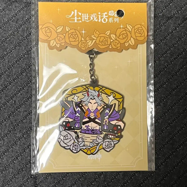 [BUNJANG] Arataki Itto Metal Keyring / 공식 윈신 속세 이야기 시리즈 메탈 키링 아라타키 이토