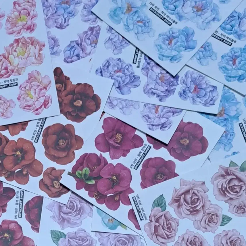 [BUNJANG] Bia Flower Stickers Mix Pack / 비야 꽃 인스 인믹 판매
