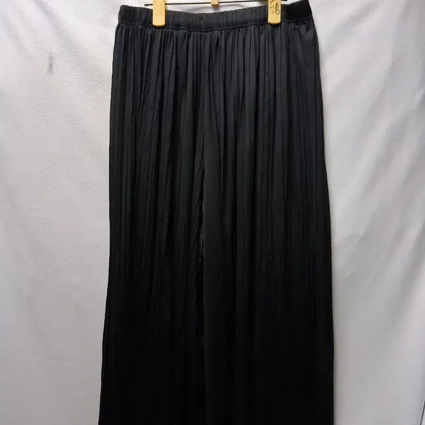 [BUNJANG] Black Pleated Wide Pants / 검정색 플리츠 와이드 팬츠개당