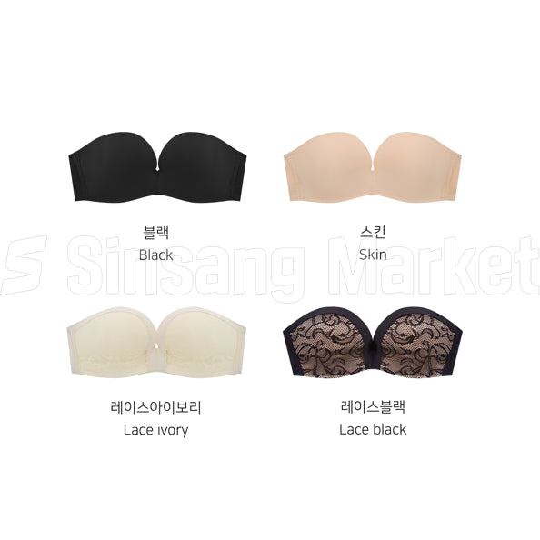 [BUNJANG] Strapless Off-Shoulder Bra Underwear Wedding Bra / [빠른발송] 스티커1- 스트랩리스 오프숄더브라 속옷 언더웨어 웨딩브라 홀