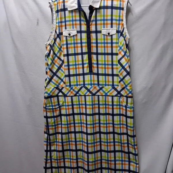 [BUNJANG] Check Short-Sleeve Dress Size 100 / 체크 반팔 원피스100