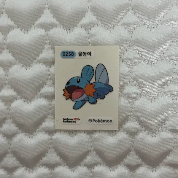 [BUNJANG] Pokemon 30th Anniversary Marshtomp Sticker / 포켓몬 30주년 물짱이 띠부씰