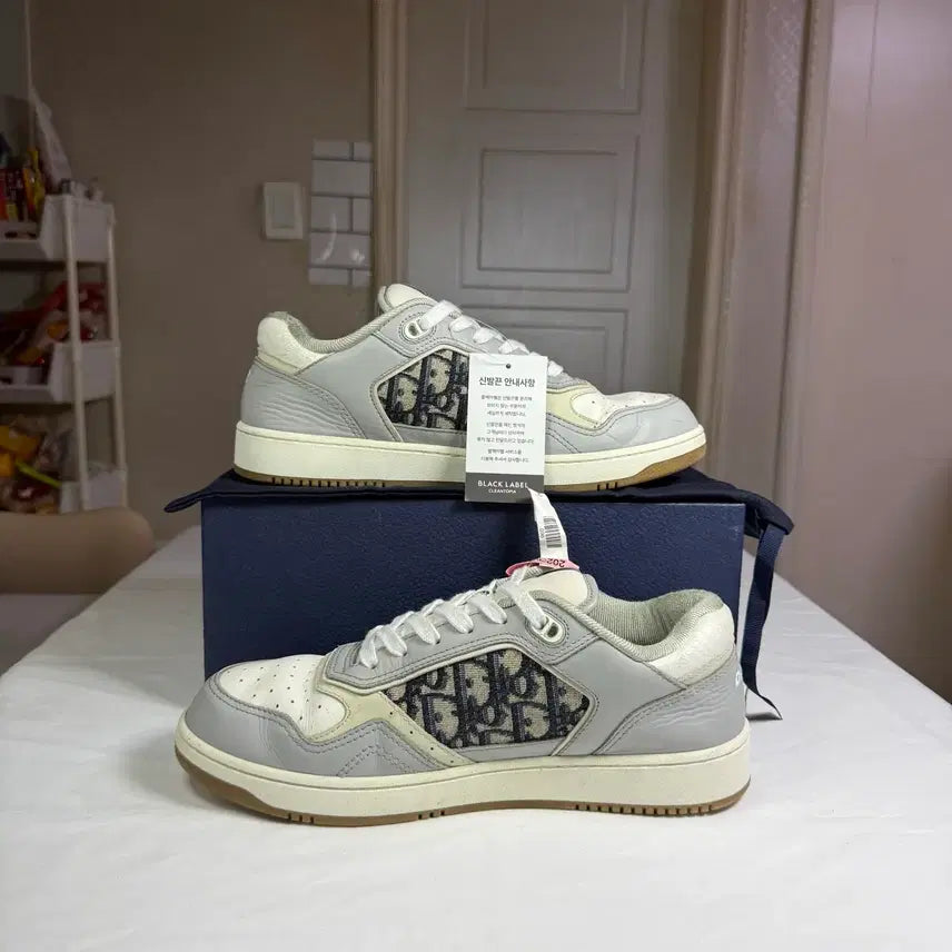[BUNJANG] Dior B27 Oblique Low-Top Sneakers Grey Calfskin/Technical Fabric/Cotton 22SS Size 41.5 / [41.5사이즈,22SS/풀구성]디올 B27 오블리크 로우탑 스니커즈 그레이