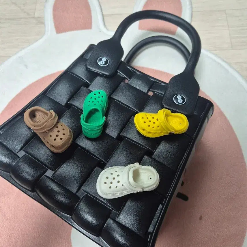[BUNJANG] Crocs Style Black Tote Bag (Unsealed) / [개봉만 한 새제품] 크록스 스타일 블랙 토트백