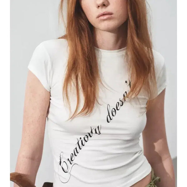 [BUNJANG] Zara Lettering T-Shirt / 자라 레터링 티셔츠