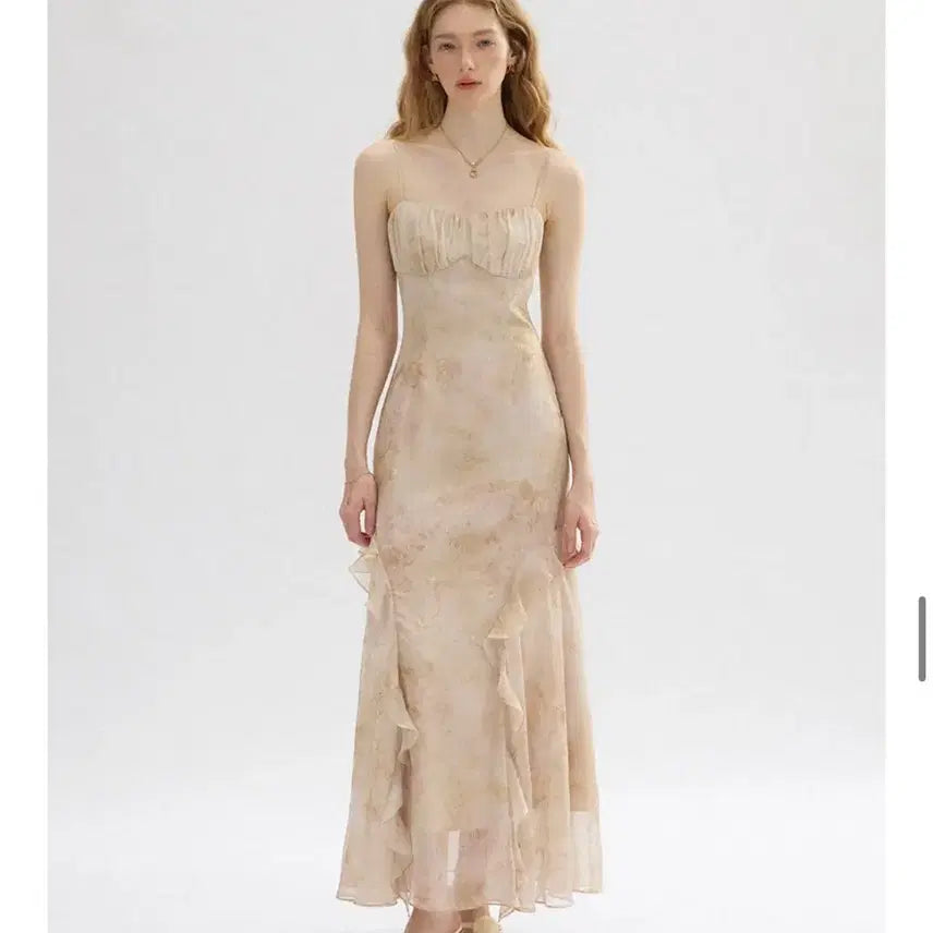 [BUNJANG] SINCEDEN Shining Sleeveless Long Dress / 신스덴 샤이닝 슬리브리스 롱원피스
