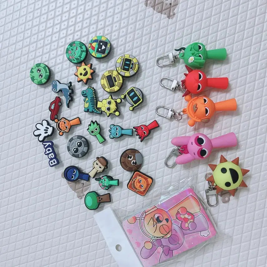 [BUNJANG] Sprukey Shoe Charm Keyring Card Bundle Set / 스프런키 신발참 키링 카드 일괄