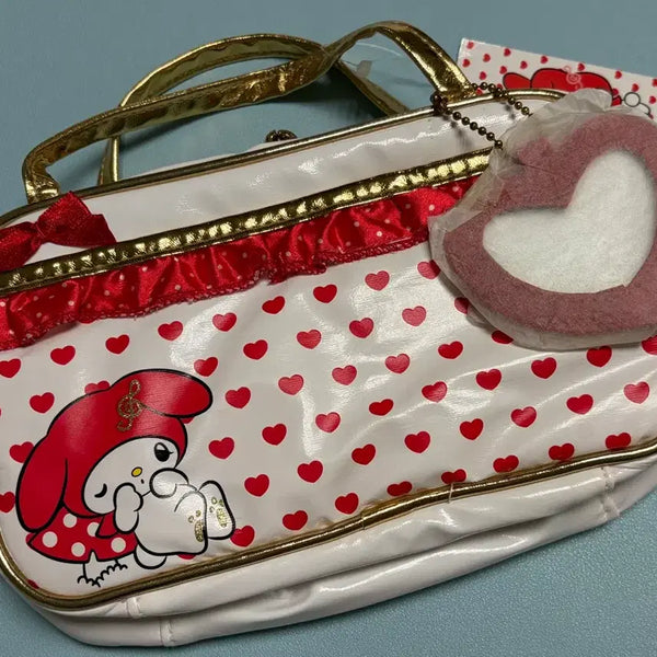 [BUNJANG] My Melody Classic Pouch with Handle / 마이멜로디 고전 손잡이 파우치