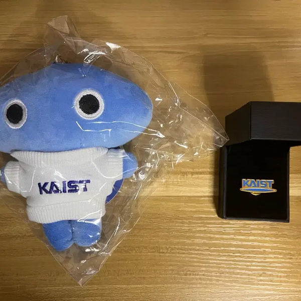 [BUNJANG] KAIST Nupjuki Doll Keychain + Badge Bundle Set / 카이스트 KAIST 넙죽이 인형 키링 + 뱃지 일괄