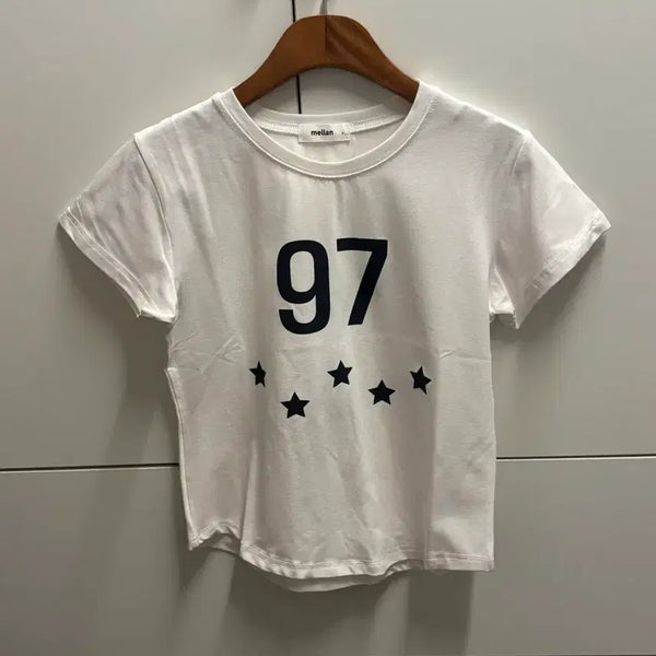 [BUNJANG] Star Print T-Shirt / 97 별 프린팅 반팔 티셔츠