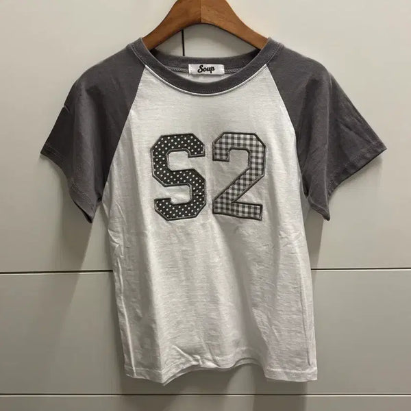 [BUNJANG] S2 Raglan Color-Block Short-Sleeve T-Shirt (Ivory) / S2 나그랑 배색 반팔 티셔츠 아이보리