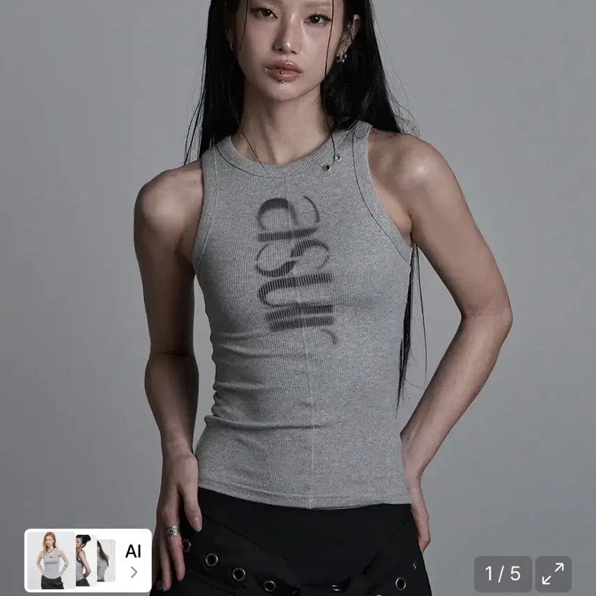 [BUNJANG] As You Are Logo Sleeveless Tank Top / 애즈유아 로고 슬리브리스 나시