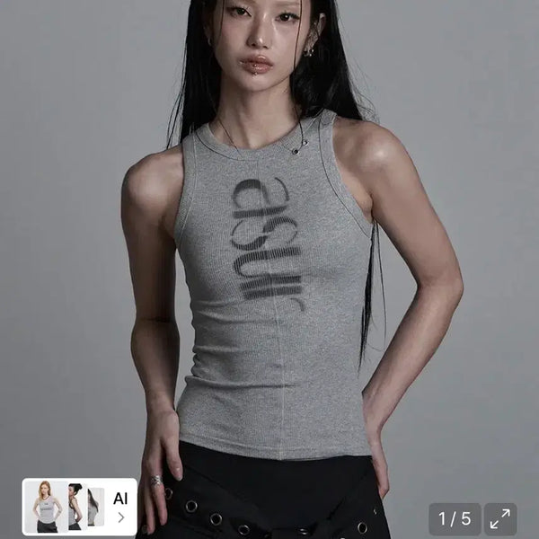 [BUNJANG] As You Are Logo Sleeveless Tank Top / 애즈유아 로고 슬리브리스 나시