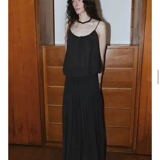 [BUNJANG] Monoha Drape Sheared Long Skirt / 모노하 드레이프 시어드 롱 스커트