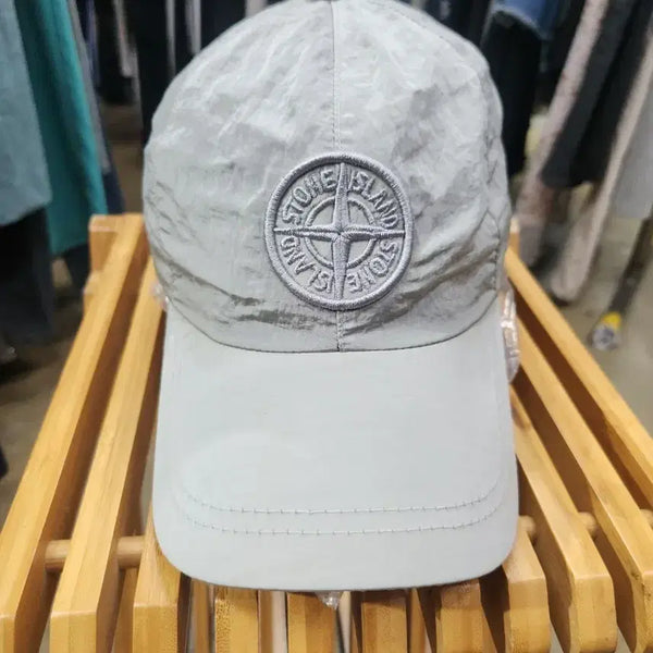 [BUNJANG] Stone Island Grey Cotton Baseball Cap / [F]스톤아일랜드 볼캡 그레이