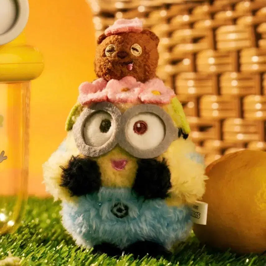 [BUNJANG] Minions Poggle Plush Keychain / 미니언즈 뽀글이 인형 키링
