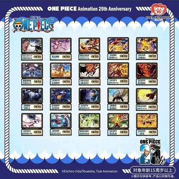 [BUNJANG] One Piece 25th Anniversary Hologram Ticket Card Set (20 Types) / 원피스 25주년 기념 홀로그램 티켓 카드 20종