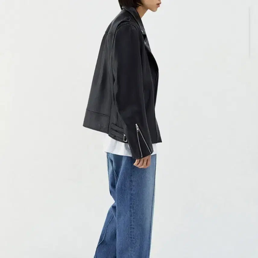 [BUNJANG] Vivastudio Leather Rider Jacket (Size M) / 무신사. 비바스튜디오 라이더자켓   양가죽자켓. 사이즈 M